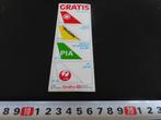 sticker SMITHS  chips Air Canada Sundan JAL PIA Luchtvaart, Verzamelen, Ophalen, Zo goed als nieuw, Bedrijf of Vereniging