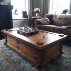 unieke teakhouten salontafel, Huis en Inrichting, Tafels | Salontafels, Ophalen, 100 tot 150 cm, Klassiek, Teakhout