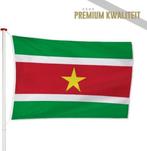 Surinaamse vlag 90x150cm, Diversen, Vlaggen en Wimpels, Nieuw, Verzenden