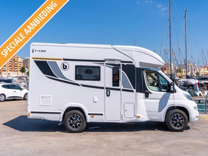 Benimar Tessoro 430 NU EENMALIGE BEURS SUPERSTUNT, Caravans en Kamperen, Campers, tot en met 4, Half-integraal, Benimar, Diesel
