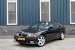 BMW 328i E36 1996 | M-PAKKET | STOELVERW | UNIEKE STAAT |, Auto's, BMW, Zwart, Leder, Handgeschakeld, Grijs
