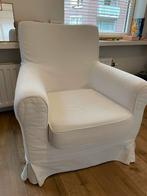 IKEA Ektorp stoel met witte hoes, Huis en Inrichting, Fauteuils, Ophalen, Gebruikt, Stof, 75 tot 100 cm