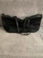 Zwarte leren handtas Fred de la Bretoniere, Ophalen of Verzenden, Gebruikt, Zwart, Handtas