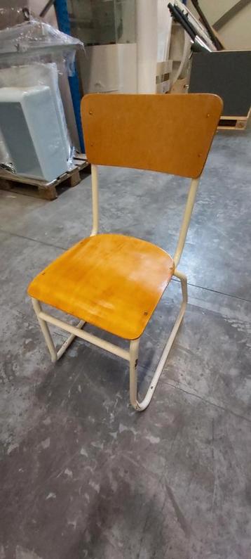 14 x school stoel vintage retro metaal