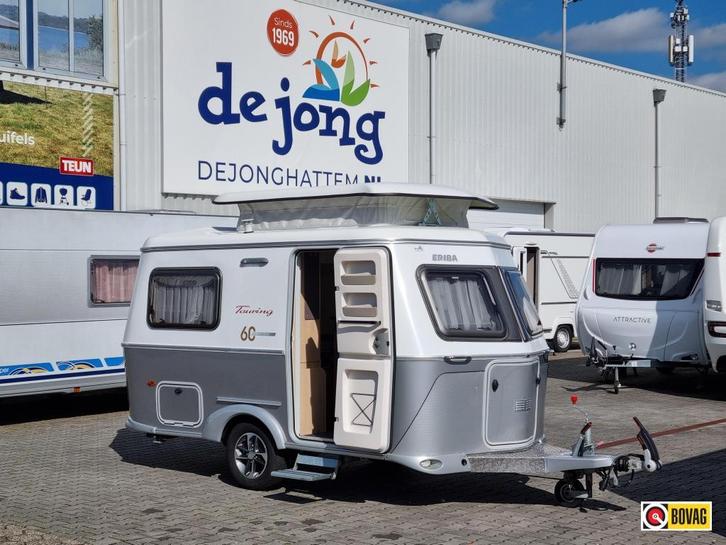 Eriba Touring Familia 310 60 Edition Luifel, Caravans en Kamperen, Caravans, tot en met 3, 500 - 750 kg, Kleine zit, Eriba, Dwarsbed