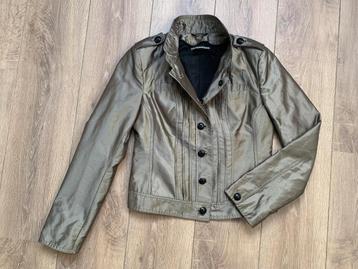 Drykorn jack jasje blazer beige bronze zwart 3= S/36 - M/38