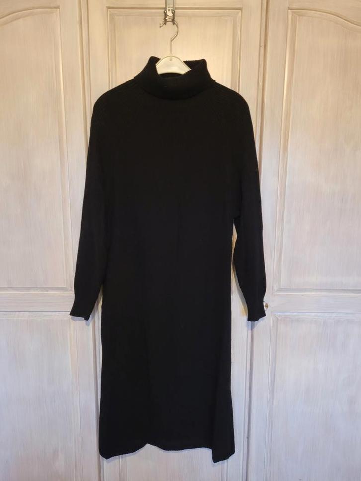 Costes, zwarte sweaterdress, maat M, Kleding | Dames, Jurken, Gedragen, Maat 38/40 (M), Zwart, Onder de knie, Ophalen of Verzenden