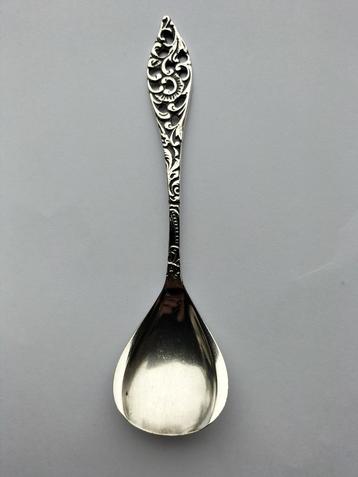 Lepeltje Ajour suikerlepel verzilverd  beschikbaar voor biedingen