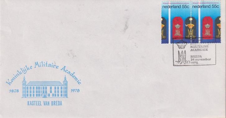 Nederland 1978 150 jaar KMA Breda militair, Postzegels en Munten, Brieven en Enveloppen | Nederland, Envelop, Ophalen of Verzenden