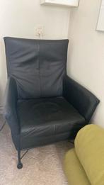 Montis stoel chaplin zwart, Huis en Inrichting, Ophalen, Gebruikt, Minder dan 75 cm, Leer