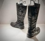 Gabor design laarzen met gespen zwart 38 UK 5, Kleding | Dames, Schoenen, Hoge laarzen, Zwart, Gabor, Ophalen of Verzenden