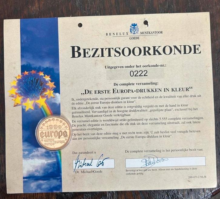 Benelux Muntkantoor: ECU & Europa Drukkenset, Postzegels en Munten, Munten | Europa | Niet-Euromunten, Setje, Overige landen, Ophalen of Verzenden