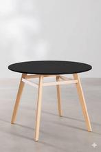 SKLUM Ronde eettafel zwart 100cm MDF beukenhout Scand Nordic, Huis en Inrichting, Tafels | Eettafels, Ophalen, Rond, Scandinavisch