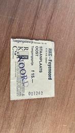 Ticket RKC - Feyenoord KNVB Beker seizoen 1993-1994, Verzamelen, Ophalen of Verzenden, Gebruikt, Feyenoord, Overige typen