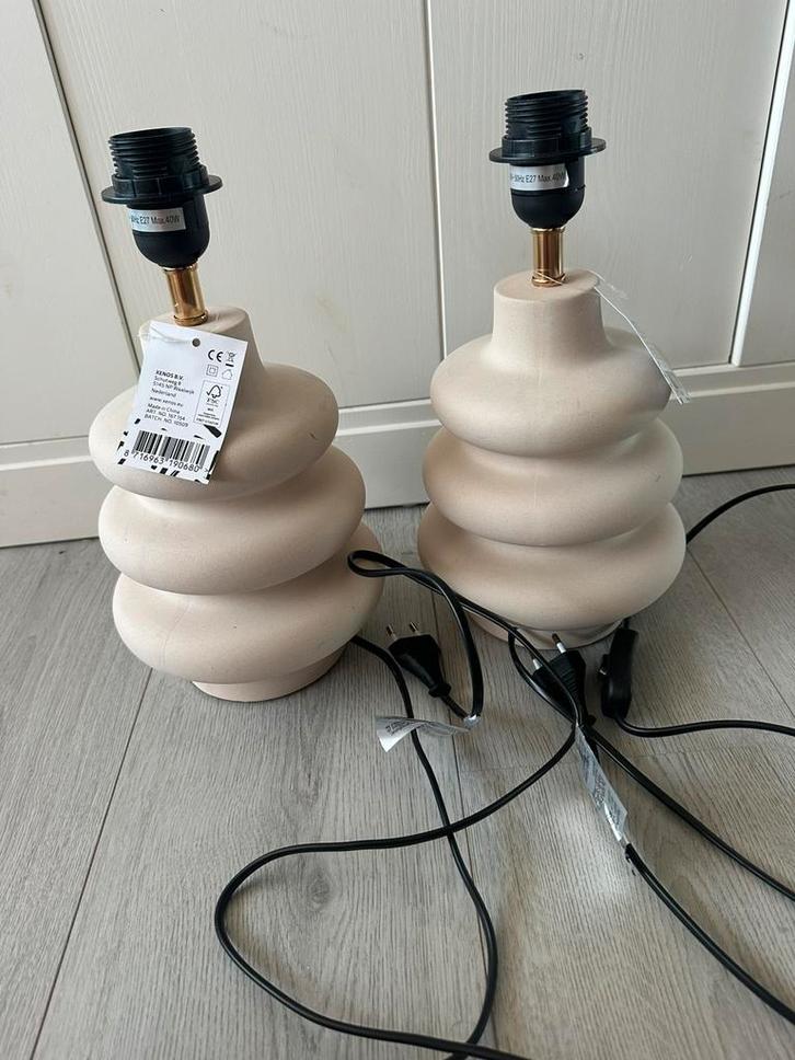 Set van 2 lampvoeten, Huis en Inrichting, Lampen | Tafellampen, Nieuw, Minder dan 50 cm, Overige materialen, Ophalen of Verzenden