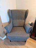 Ikea Fauteuil - Grijze Bekleding, Huis en Inrichting, Fauteuils, Ophalen, Hout, Gebruikt, 75 tot 100 cm
