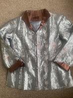 Chinees jasje zilver/bruin maat 40/42 leuk model, Kleding | Dames, Verzenden, Zo goed als nieuw, Maat 38/40 (M), Bruin