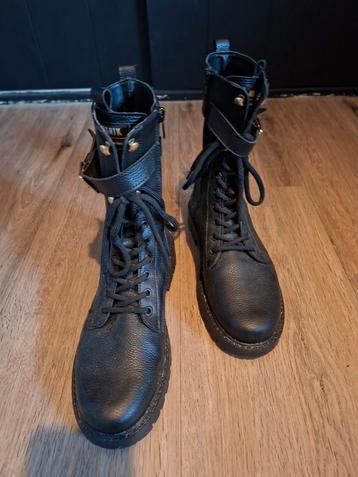 Nik&Nik Zwarte Enkellaarsjes Maat 40 beschikbaar voor biedingen