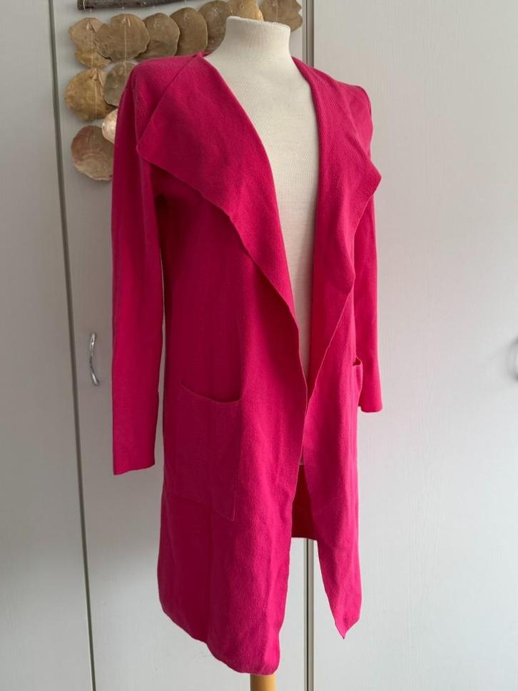 ZGAN > Roze lang dames vest / maat S, Kleding | Dames, Truien en Vesten, Zo goed als nieuw, Maat 38/40 (M), Roze, Verzenden