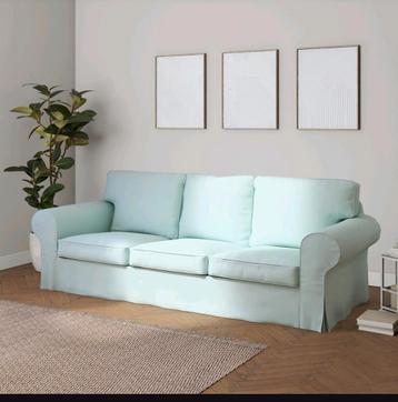 EKTORP hoes 3 zitsbank lichtblauw