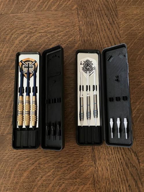 Harrows Ace of Spades en Corsair Brass Soft Tip darts, Sport en Fitness, Darts, Zo goed als nieuw, Pijlen, Soft tip, Ophalen of Verzenden