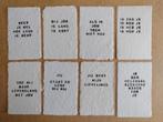 Kaarten van handgeschept papier, Ophalen of Verzenden, Nieuw