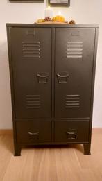 Mooie zwarte metalen kast zgan locker opbergruimte VidaXL, Huis en Inrichting, Kasten | Lockerkasten, Ophalen, Zo goed als nieuw