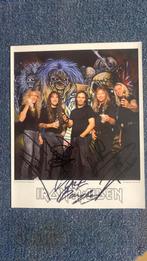 Iron Maiden foto gesigneerd, Ophalen of Verzenden, Zo goed als nieuw