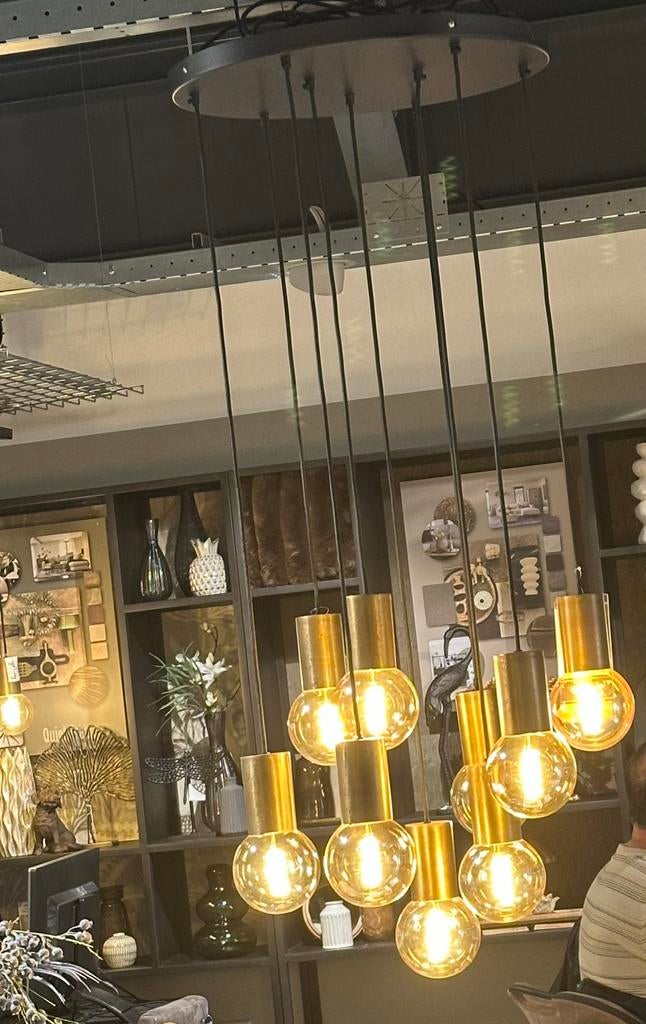 Prachtige lamp met 5 fittingen, Ophalen of Verzenden, Zo goed als nieuw, Minder dan 50 cm