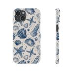 Blauw Schelp Telefoonhoesje alle iphones Slank & Glanzend, Ophalen of Verzenden, Nieuw