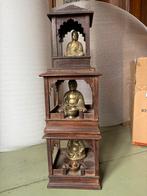 Huisaltaar met koperen Boeddha, Ophalen of Verzenden