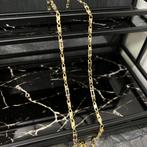 14k gouden ketting massief valkenoog schakel, Ophalen of Verzenden, Zo goed als nieuw, Goud