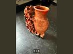 Spekstenen Vaasje met Bloemenmotief, Antiek en Kunst, Ophalen of Verzenden