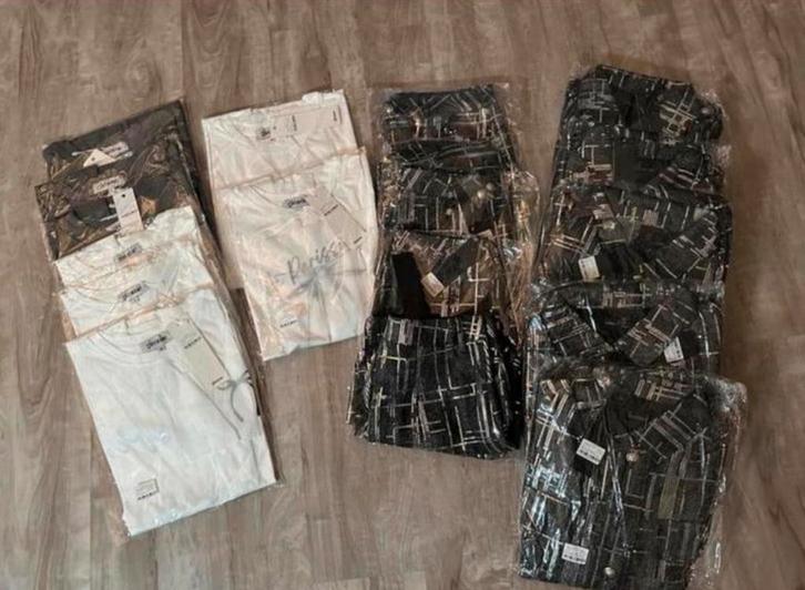 Restpartij T-shirts, Glitter Broek & Jasje (S-L), Kleding | Dames, T-shirts, Nieuw, Maat 36 (S), Zwart, Korte mouw, Ophalen of Verzenden