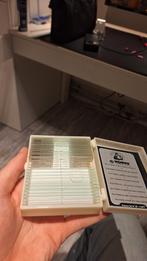 Microscoopglaasjes met Bacterie Voorbeelden, Ophalen, Zo goed als nieuw