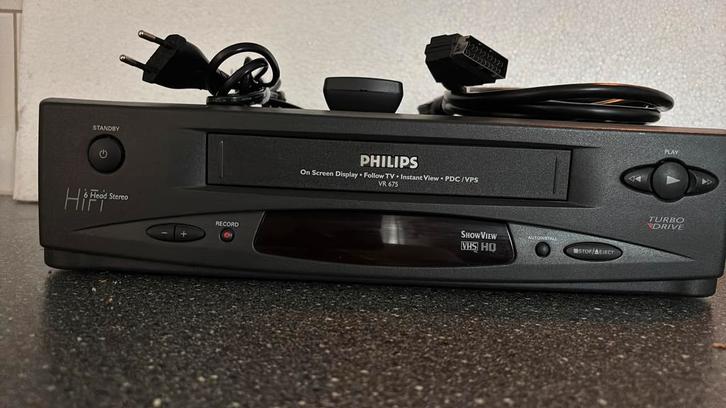 Philips VR 675 VHS Videorecorder, Audio, Tv en Foto, Videospelers, Gebruikt, VHS-speler of -recorder, Ophalen of Verzenden