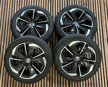 Nieuwstaat 18' Skoda RS velgen 5x112 Pirelli 225/45/18 beschikbaar voor biedingen
