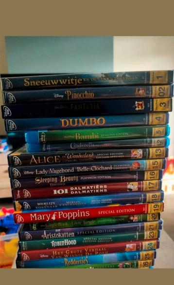 39 Disney Classic Film DvDs DvD's - Genummerd

 beschikbaar voor biedingen