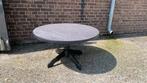 Salontafel zwart met marmer-look, Huis en Inrichting, Tafels | Salontafels, Ophalen, Gebruikt, 50 tot 100 cm, Rond