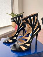 Jimmy Choo for H&M - straps, black, leather/lederen heels, Kleding | Dames, Schoenen, Pumps, Zwart, Nieuw, Ophalen of Verzenden