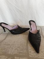 Gave leren hakken. Mt 37,5. Merk Audley London, Pumps, ., Zwart, Ophalen of Verzenden