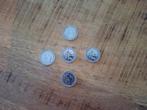 Zilveren guldens Juliana x5, 1 gulden, Koningin Juliana, Zilver, Ophalen of Verzenden