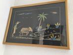 IND Bamboe schilderij., Antiek en Kunst, Ophalen of Verzenden