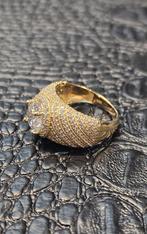 Prachtige 14k gouden ring met zirkonia steen, Sieraden, Tassen en Uiterlijk, Ringen, Nieuw, Ophalen of Verzenden, 17 tot 18, Dame