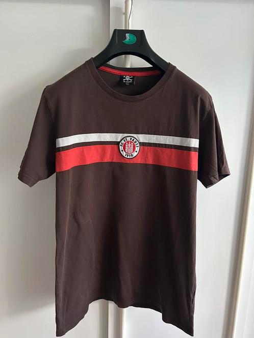 FC St. Pauli shirt tshirt voetbalshirt voetbal Duitsland, Kleding | Heren, T-shirts, Gedragen, Maat 52/54 (L), Bruin, Ophalen of Verzenden