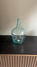 Glazen vaas met blauwe tint – flesmodel, Ophalen of Verzenden, ., ., .