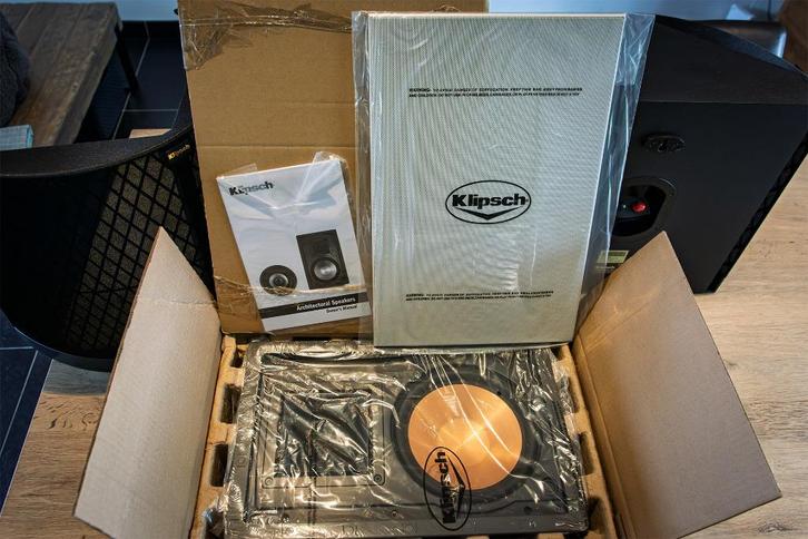 Klipsch R-5800-W II (slechts 1 stuk), Audio, Tv en Foto, Luidsprekers, Nieuw, Front, Rear of Stereo speakers, 120 watt of meer