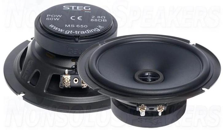 STEG MS 650 6.5" (16.5cm) coaxial Speakers MS650, Auto diversen, Autospeakers, Nieuw, Ophalen of Verzenden