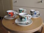 Illy Collection 1996 vier Espressokopjes in Nieuwe staat, Verzamelen, Porselein, Kristal en Bestek, Kop en/of schotel, Ophalen of Verzenden