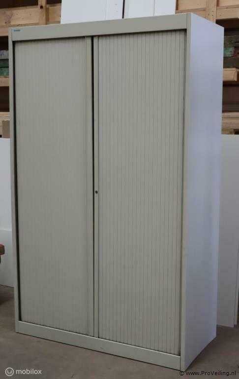 Online Veiling: Jalouziedeurkast - 121x55x195cm, Huis en Inrichting, Kasten | Roldeurkasten en Archiefkasten, Gebruikt